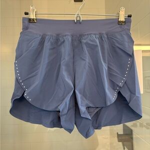lululemon - Brilliant Blue - Fast and Free High-Rise Classic-Fit Split Short 3"